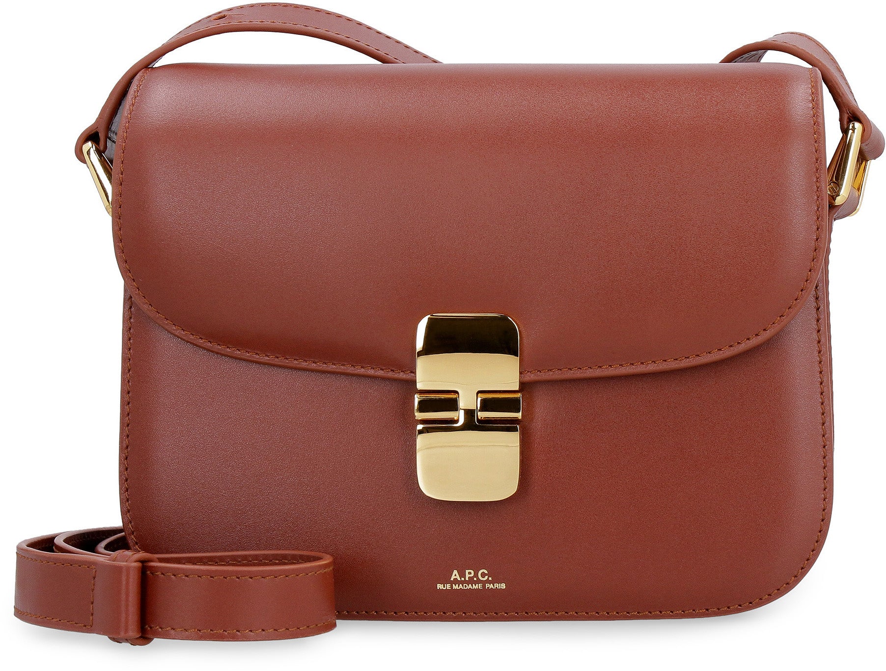 A.P.C. Grace Mini Leather Crossbody Handbag