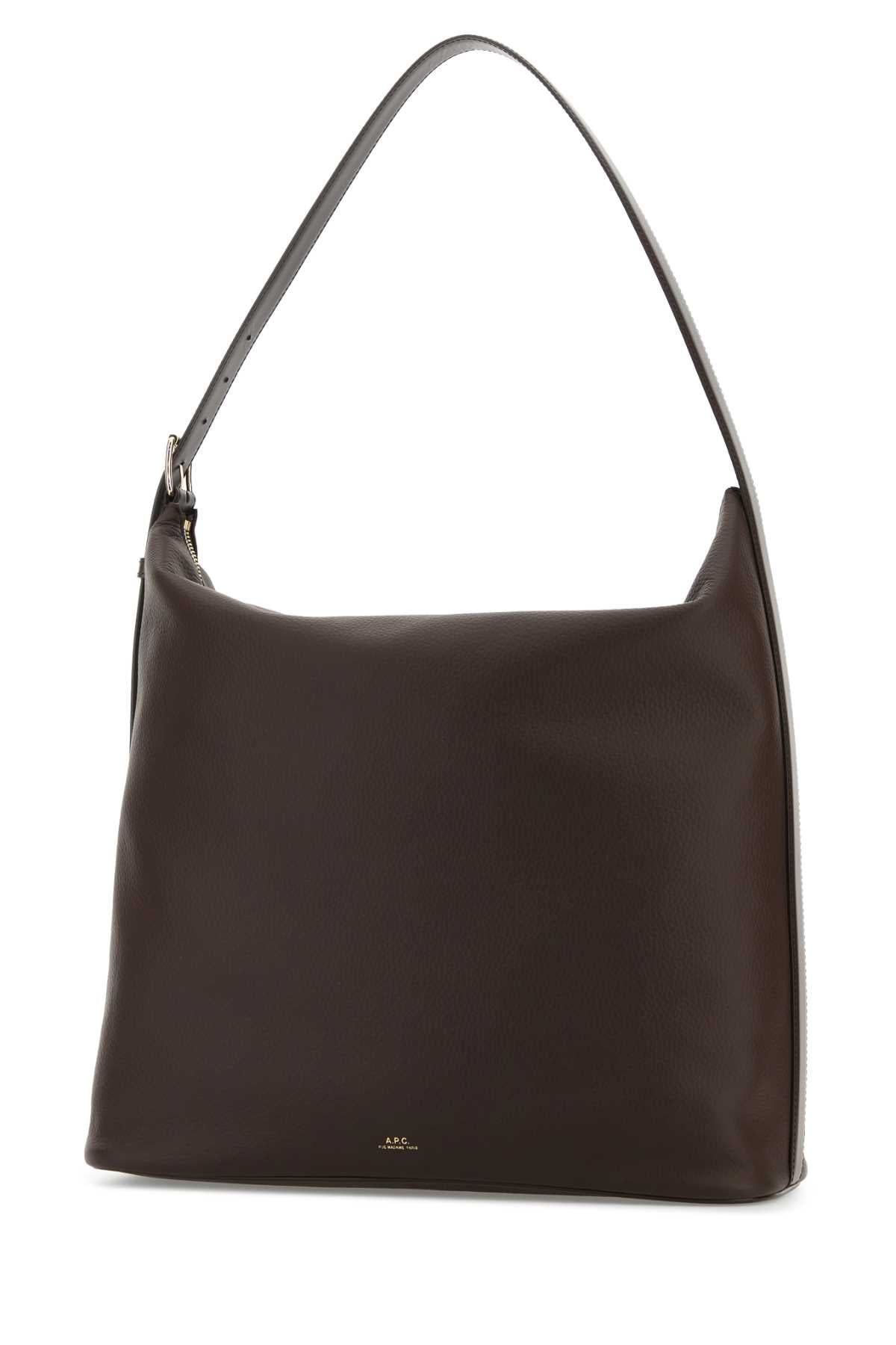 A.P.C. Leather Maxi Shopping Handbag