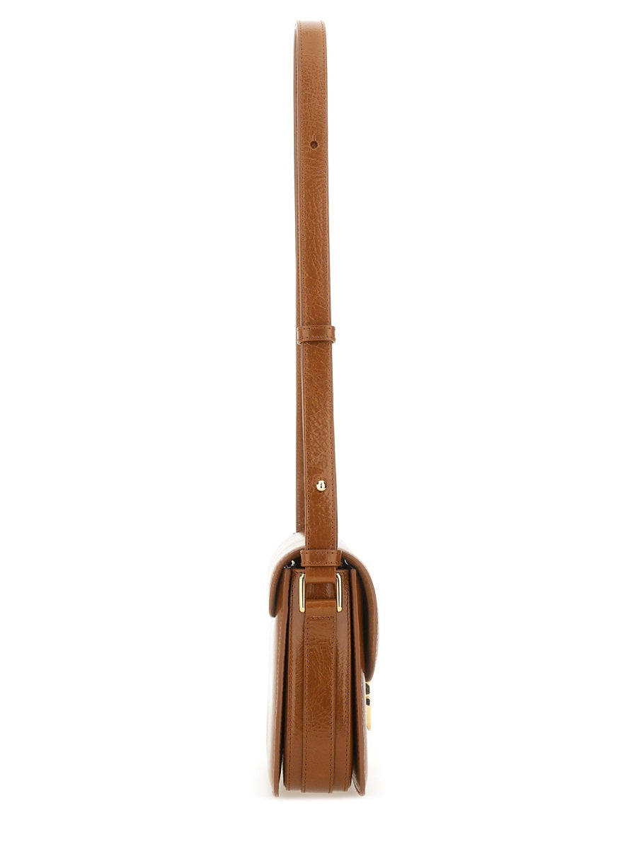 A.P.C. Mini Crumpled Leather Shoulder Handbag