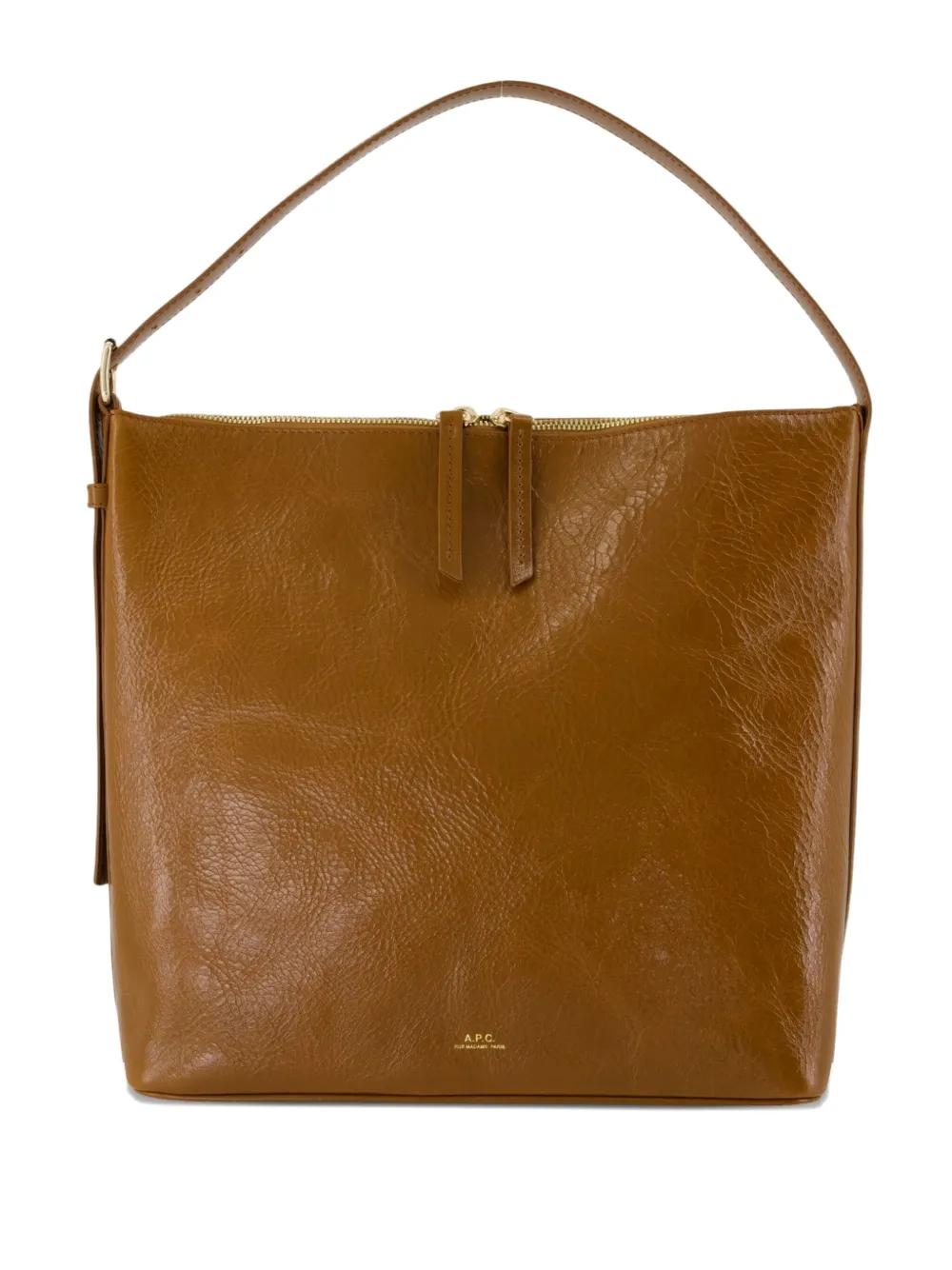 A.P.C. Mini Zip Shoulder Handbag with Top Handle