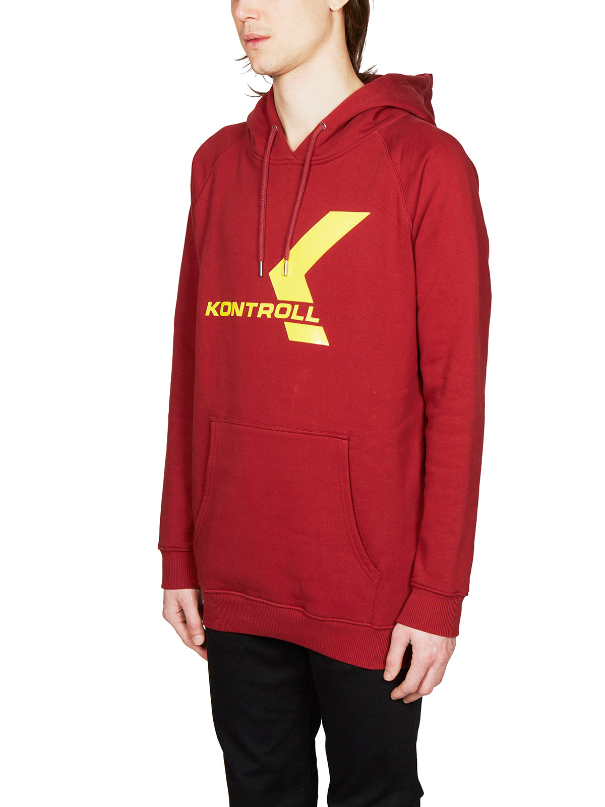 KAPPA KONTROLL Men's Mini Cotton Hoodie with Contrasting Rubber Logo - Size L