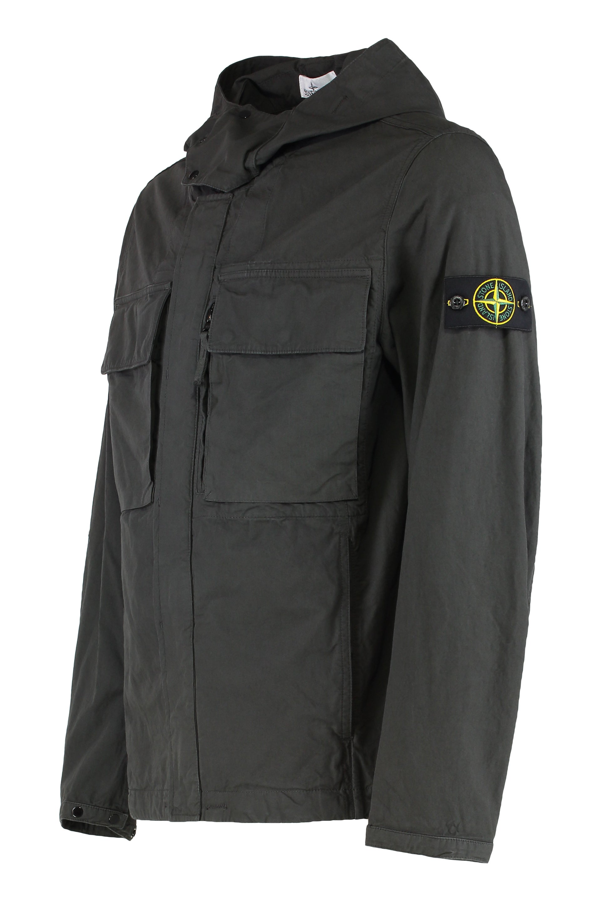 STONE ISLAND Modern Field Jacket with Hood for Men
