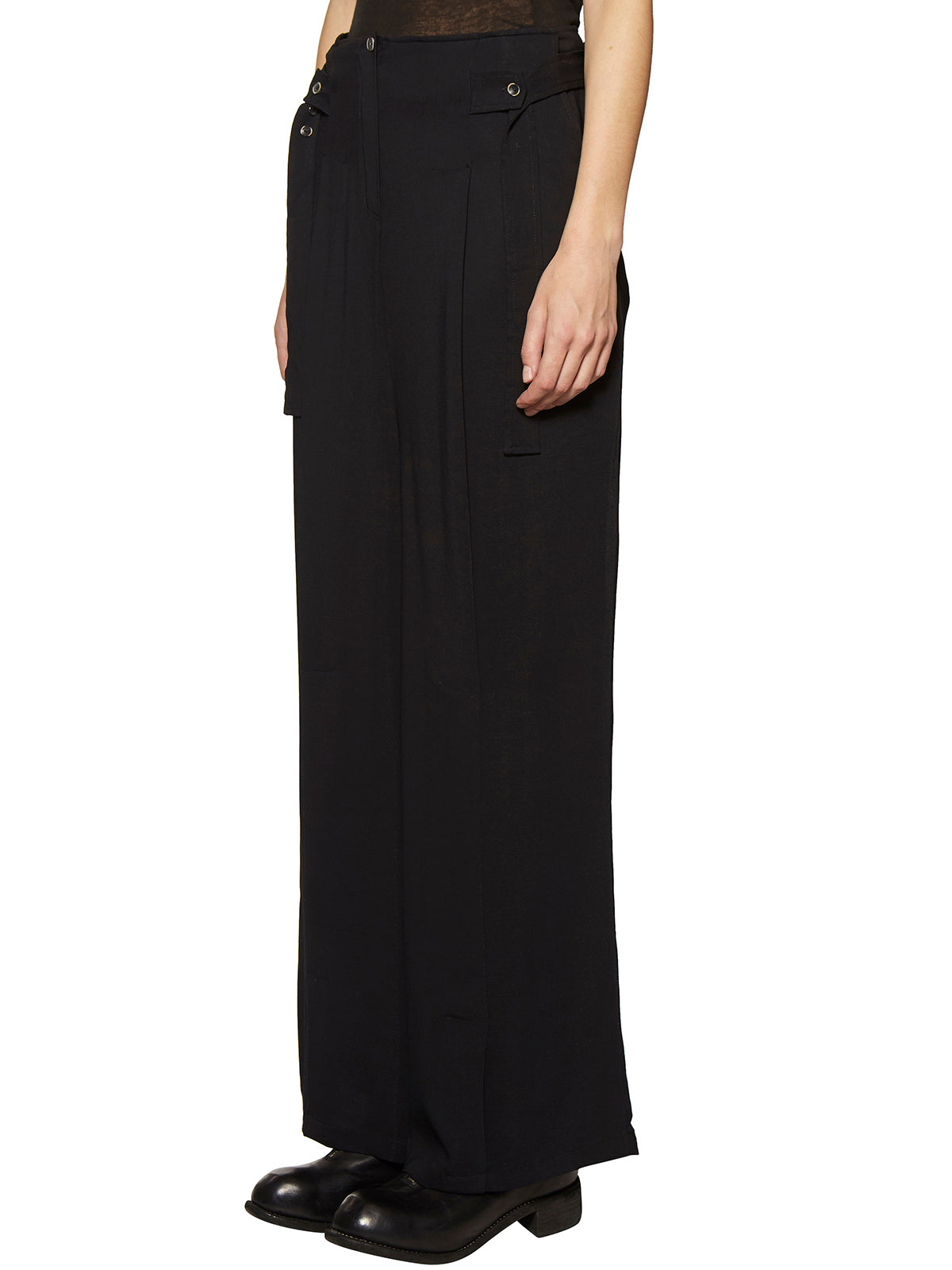 PRIMORDIAL IS PRIMITIVE Adjustable Women's Trousers with Coulisse