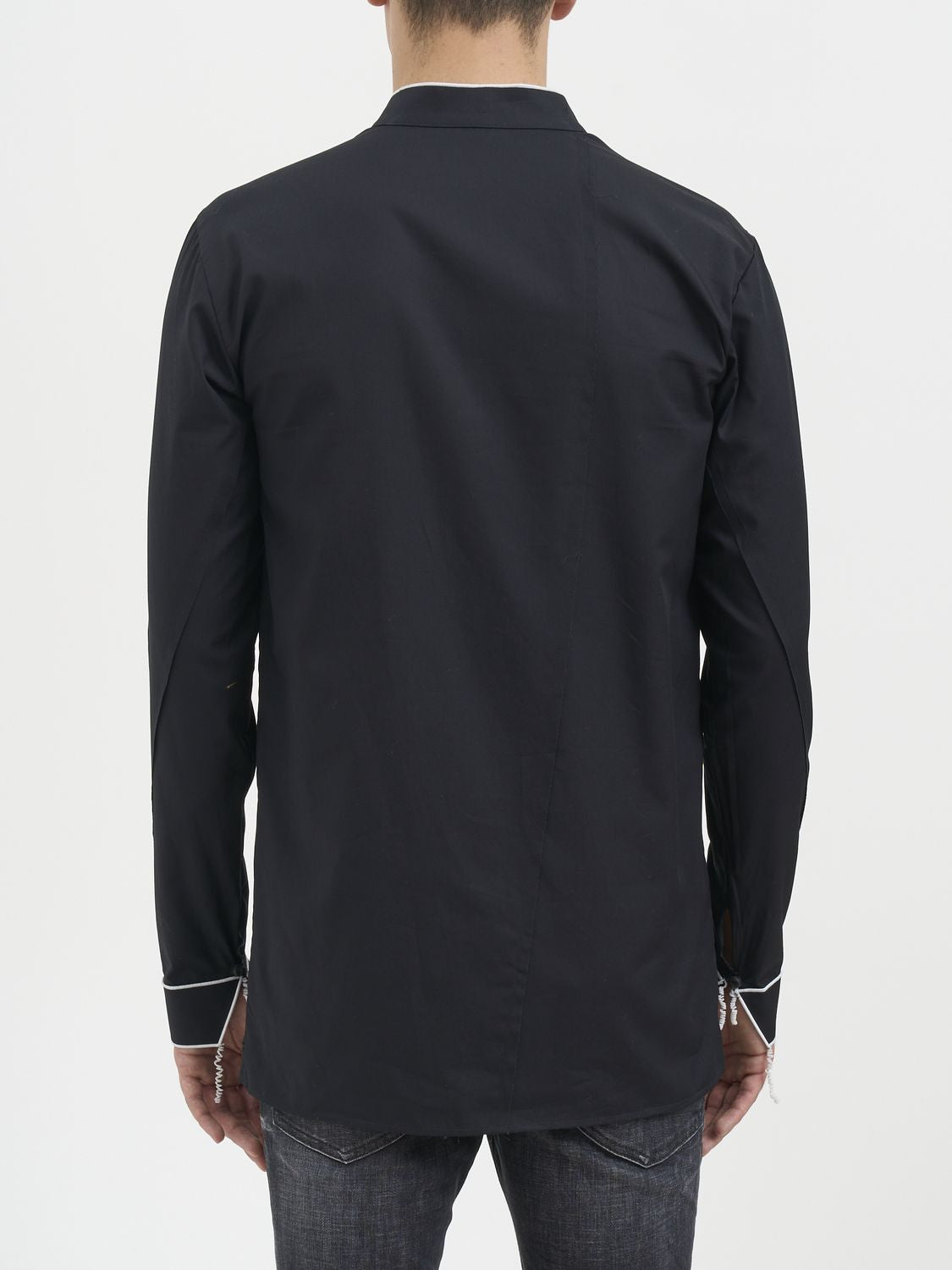 NOSTRASANTISSIMA Cotton Shirt with Piping - Size 48