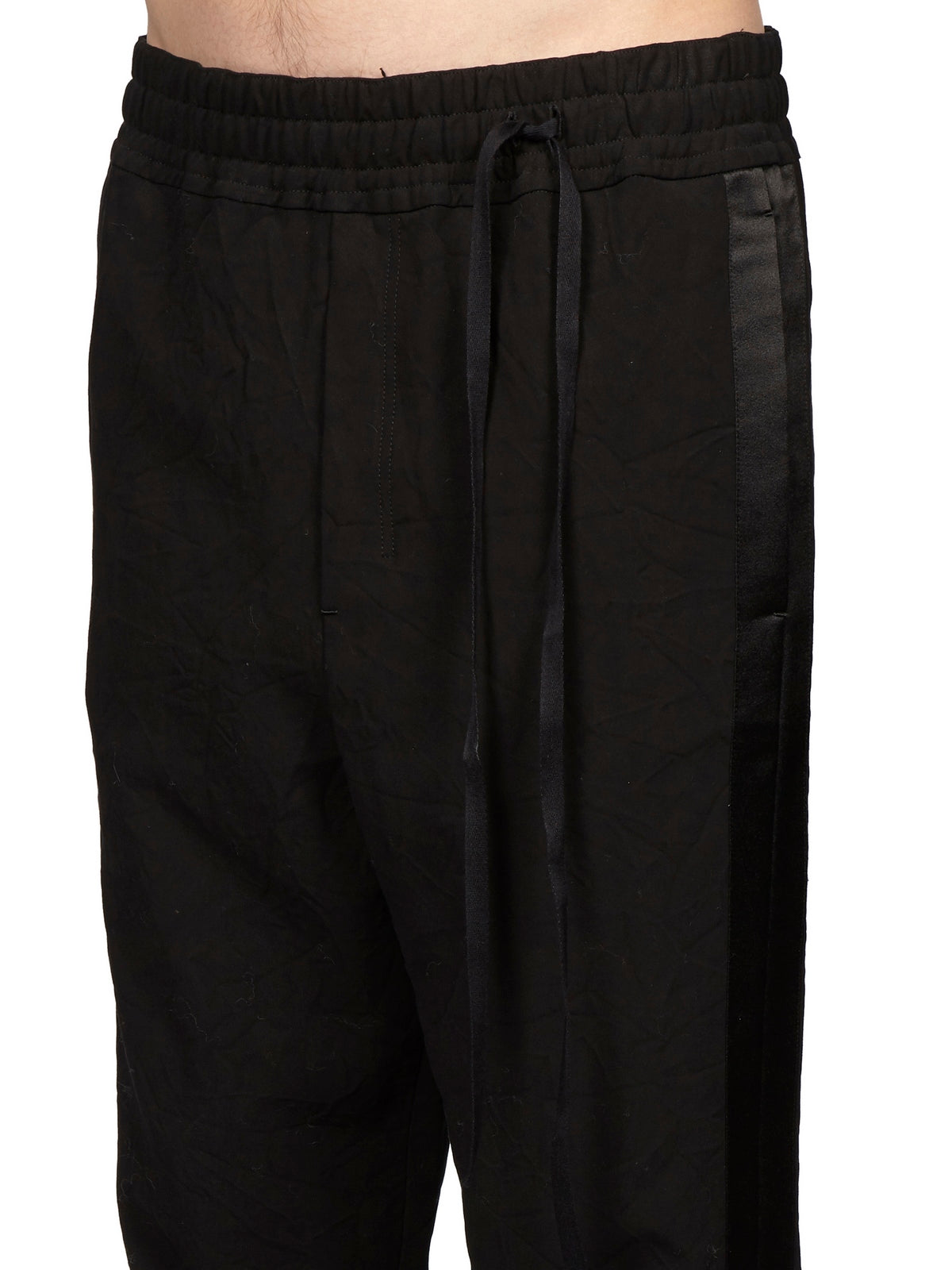 DAMIR DOMA Men's Cotton Trouser with Satin Accents - Size 48