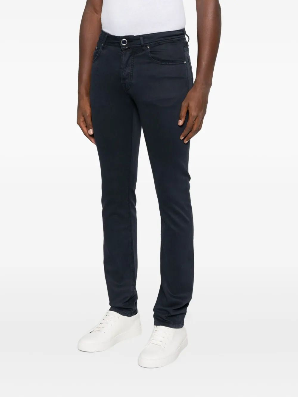 JACOB COHEN Logo Patch Skinny Pants for Men