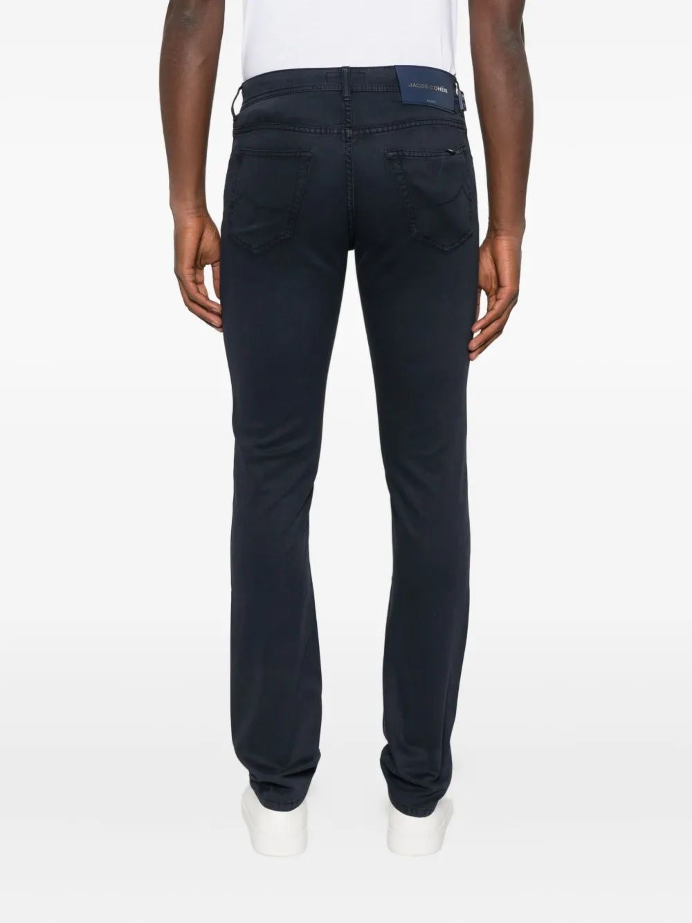 JACOB COHEN Logo Patch Skinny Pants for Men