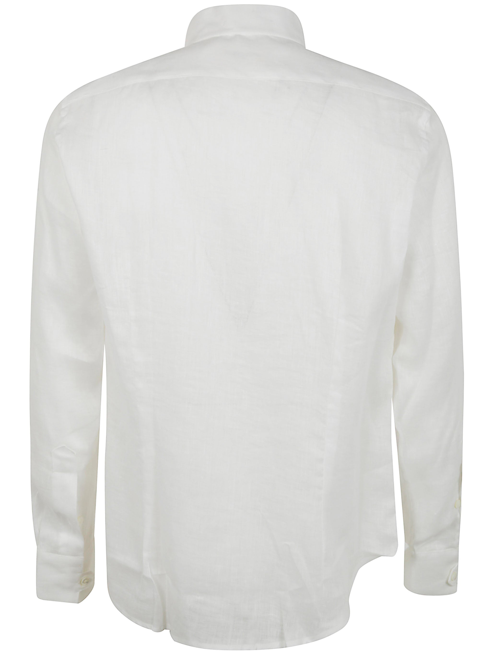 TINTORIA MATTEI Guru High Neck Linen Shirt