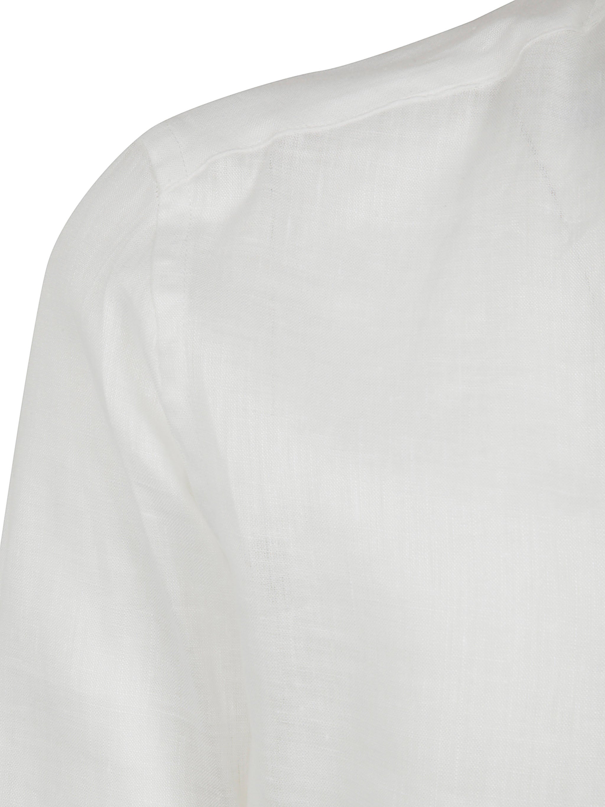 TINTORIA MATTEI Guru High Neck Linen Shirt