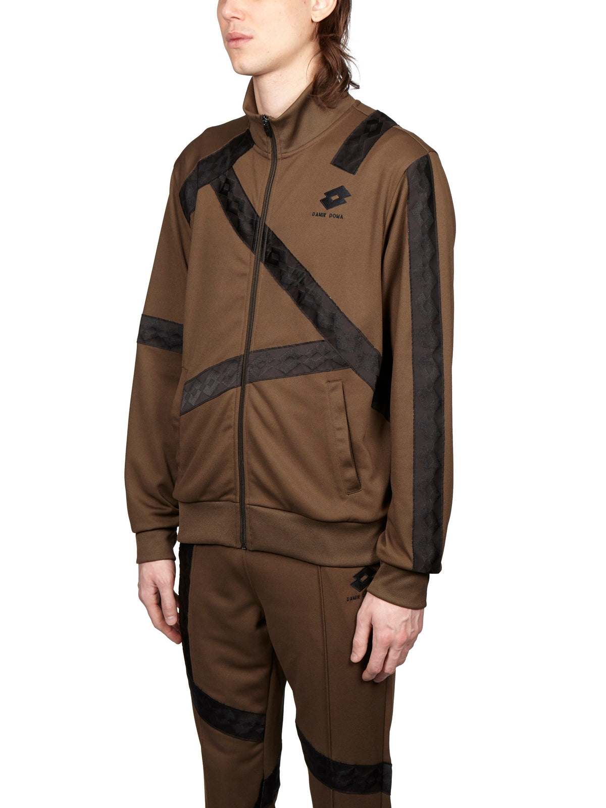 DAMIR DOMA Men's Printed Track Zip Jacket - Size M