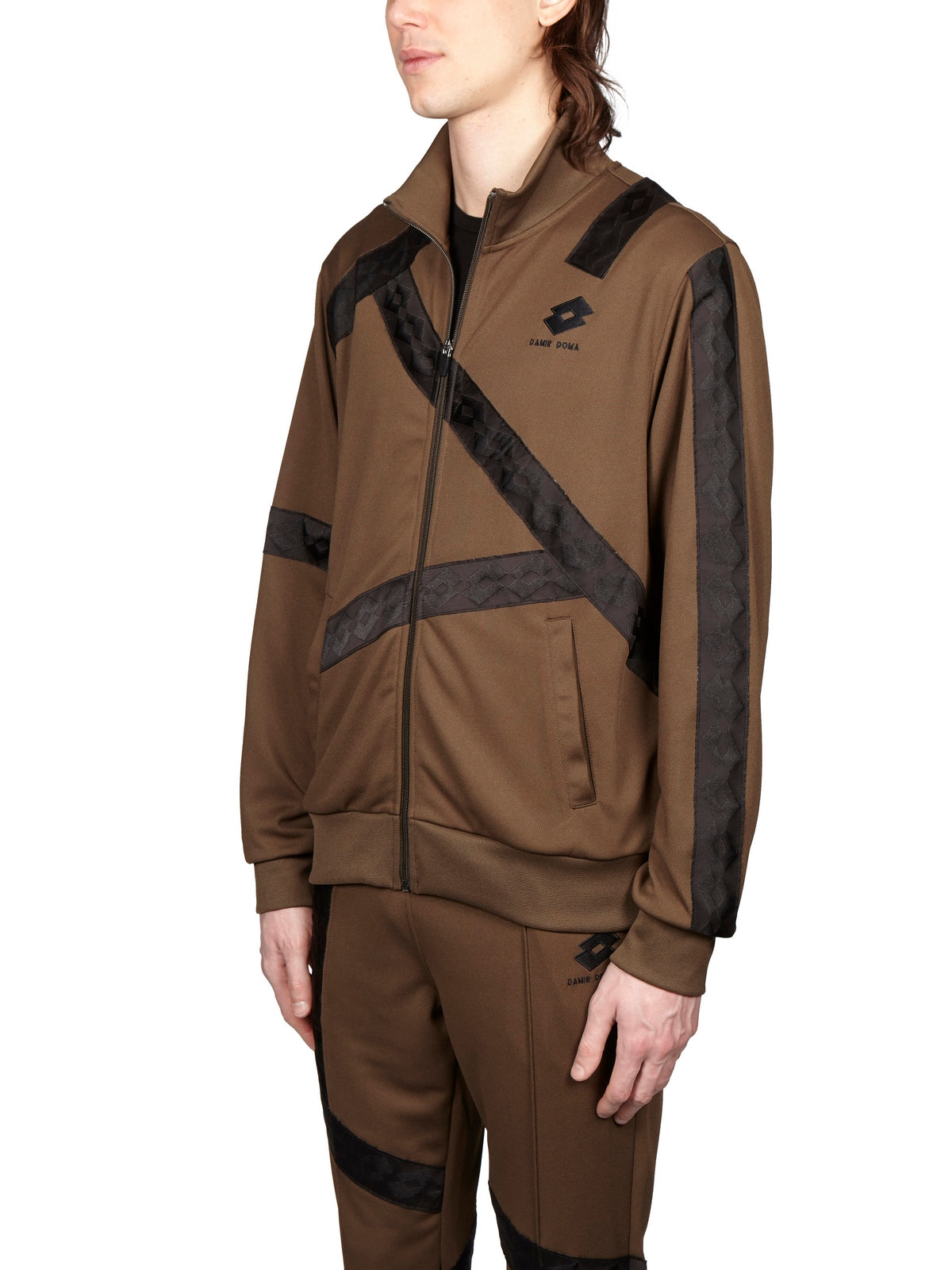 DAMIR DOMA Men's Printed Track Zip Jacket - Size M