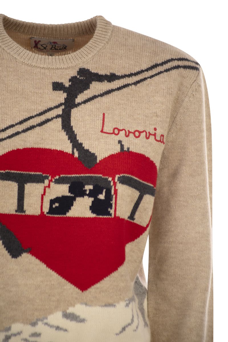 MC2 SAINT BARTH Sophisticated Wool-Blend Jumper with Embroidery for Women