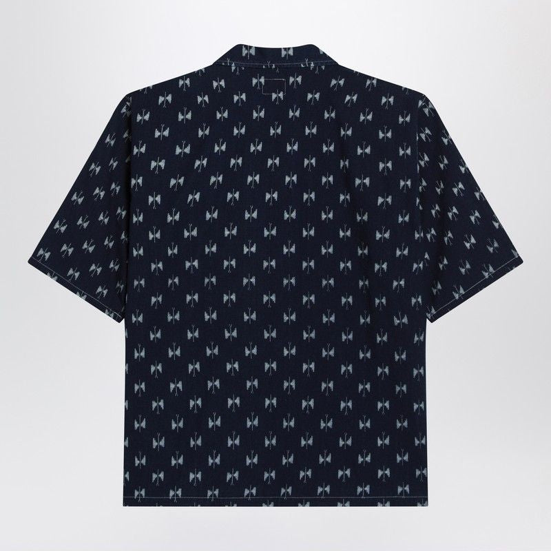 NEEDLES Denim Shirt with Bowling Collar and Bow Ties