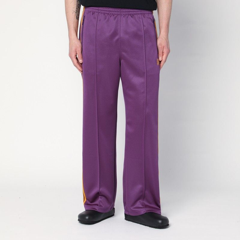 NEEDLES Men's Jogging Pants with Elastic Waist and Contrast Side Stripe
