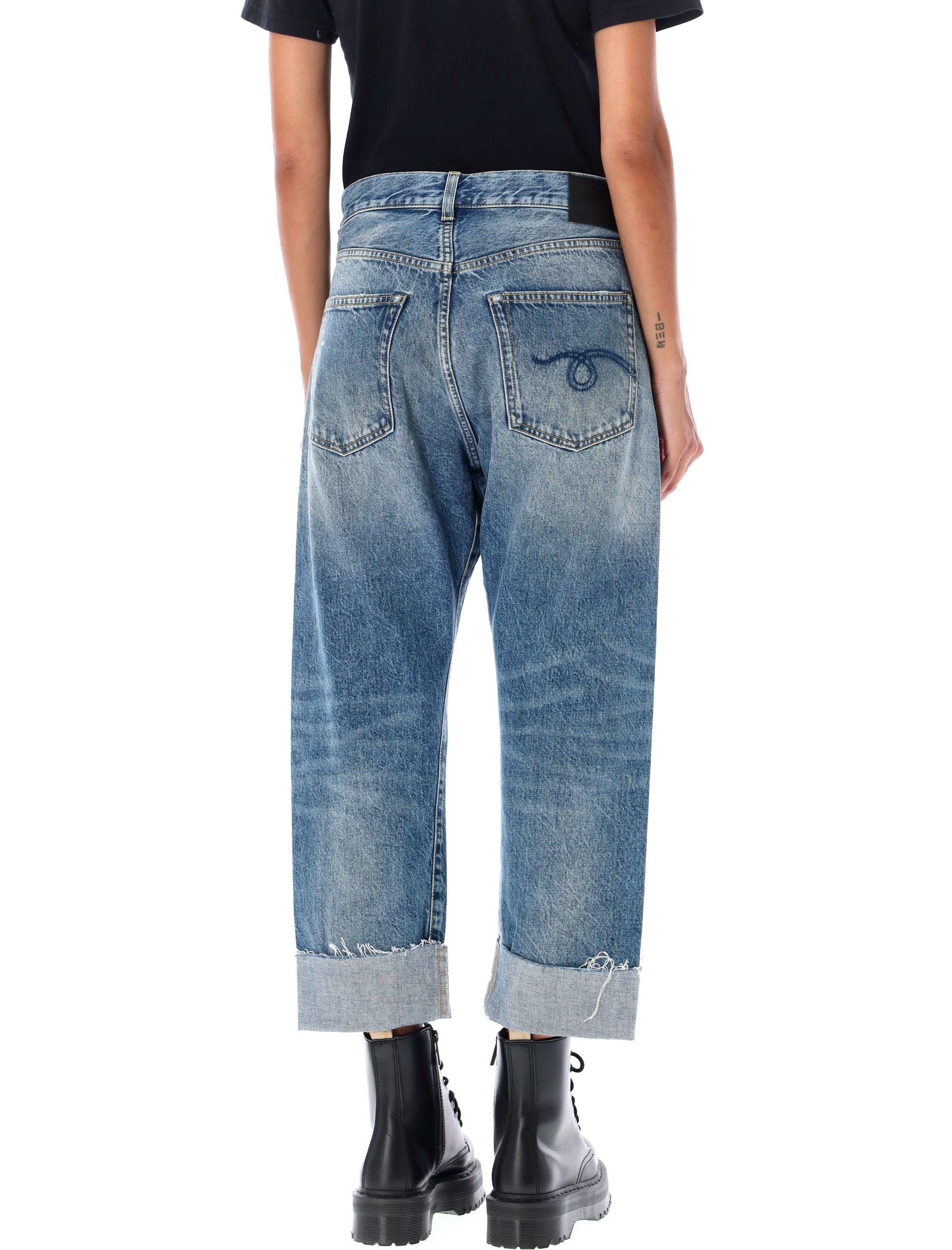 R13 Relaxed Fit Crossover Jeans - Size 26