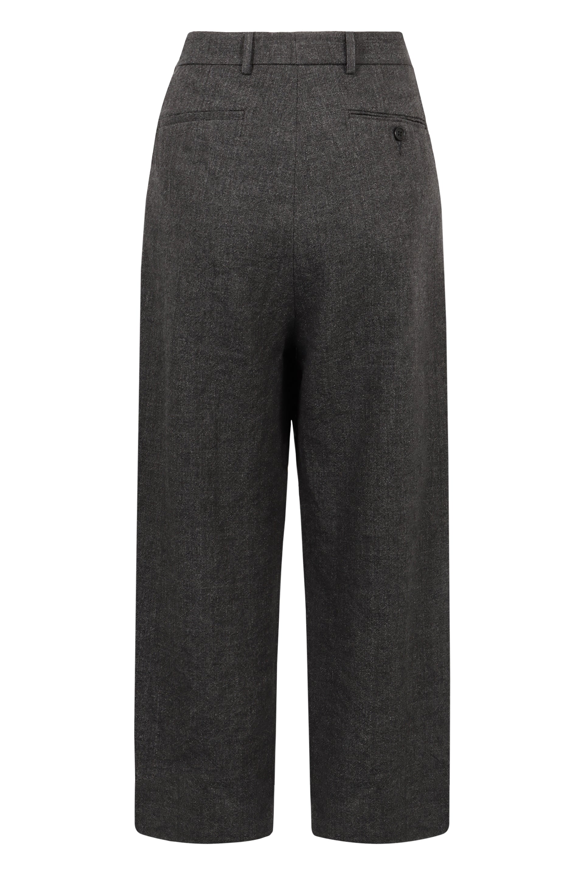 R13 Wide Pleat Wool Blend Trousers
