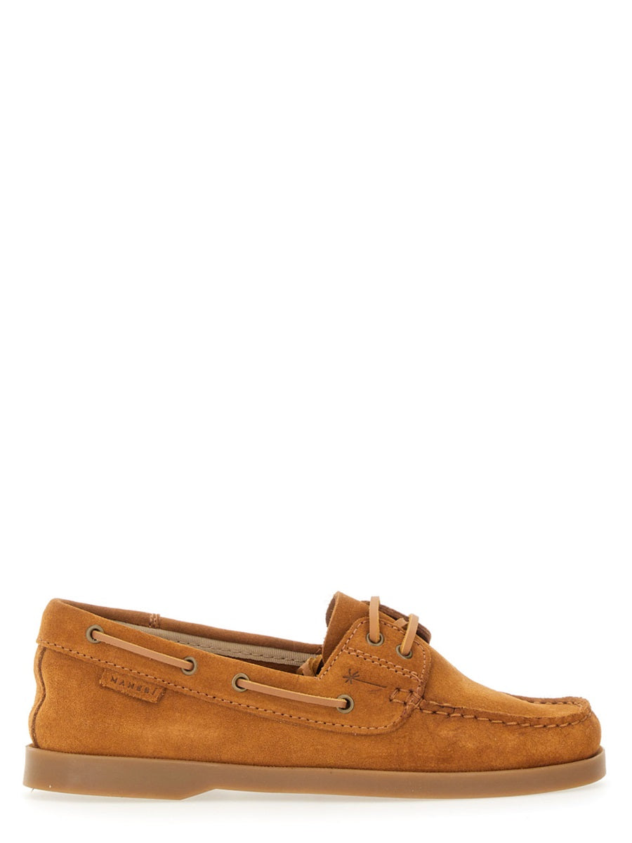 MANEBI Leather Boat Moccasin for Women