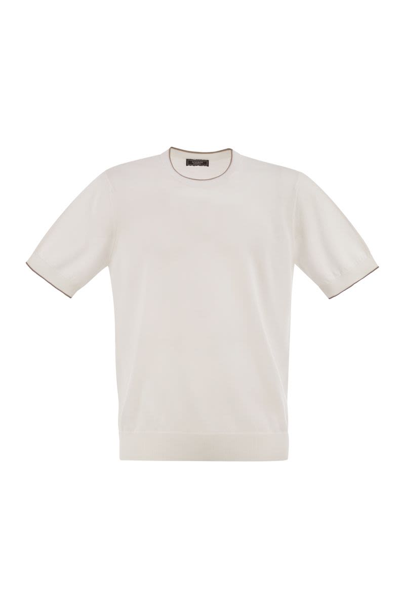 PESERICO Pure Cotton Yarn T-Shirt for Men - Regular Fit