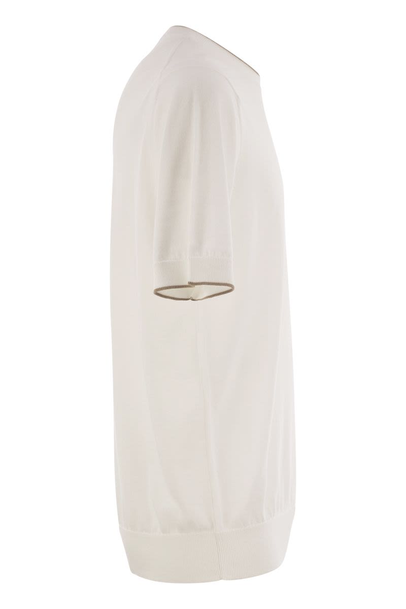 PESERICO Pure Cotton Yarn T-Shirt for Men - Regular Fit