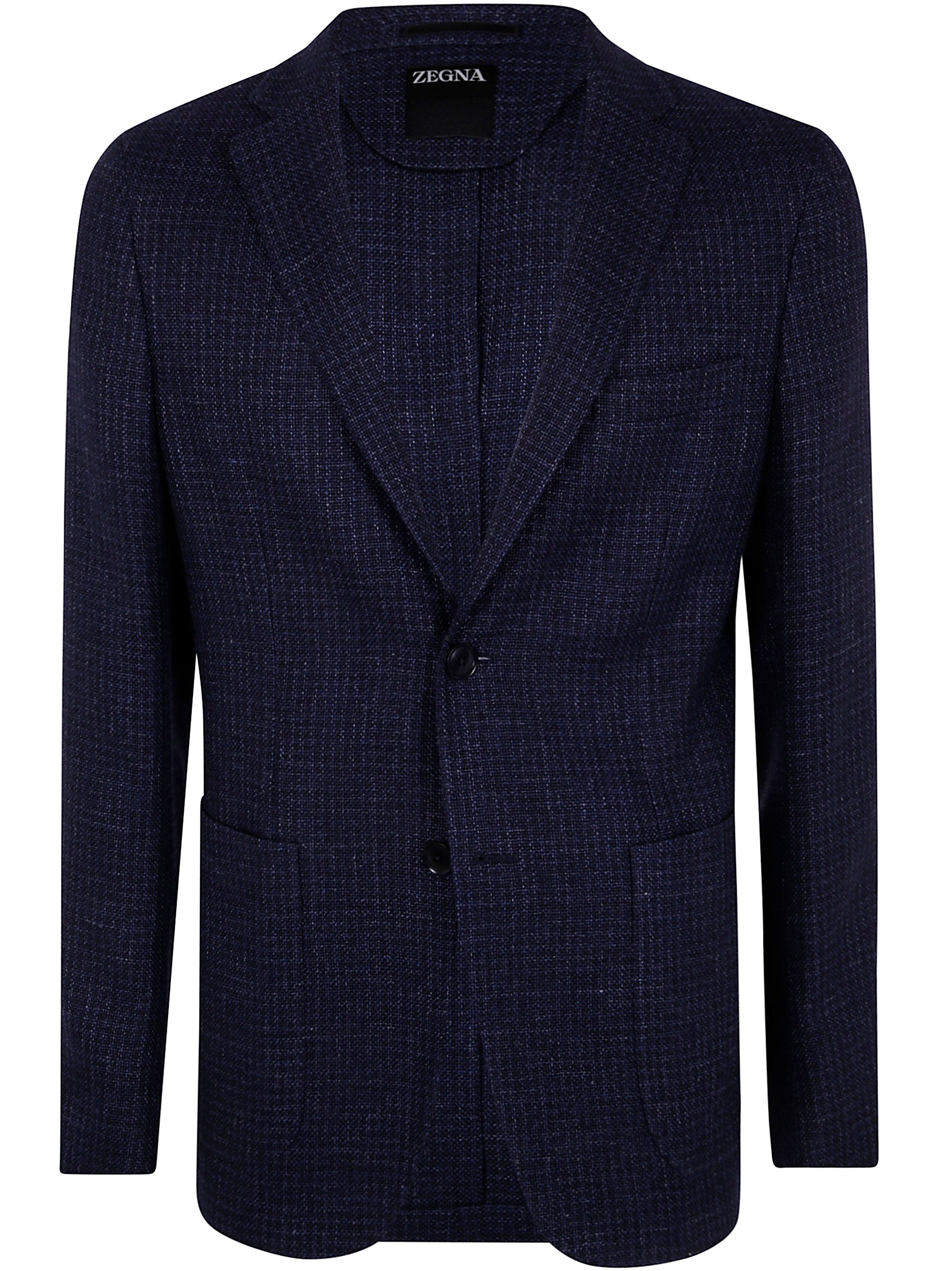 ZEGNA Men's Wool and Linen Blend Jacket