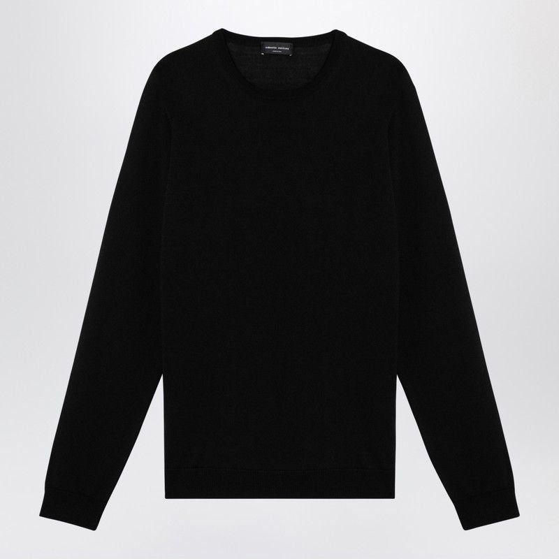 ROBERTO COLLINA Men's Merino Wool Crew-Neck Sweater