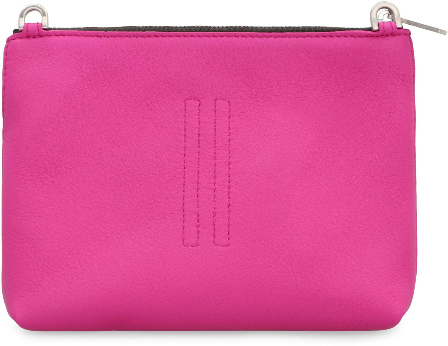 RICK OWENS Mini Leather Shoulder Handbag with Adjustable Strap