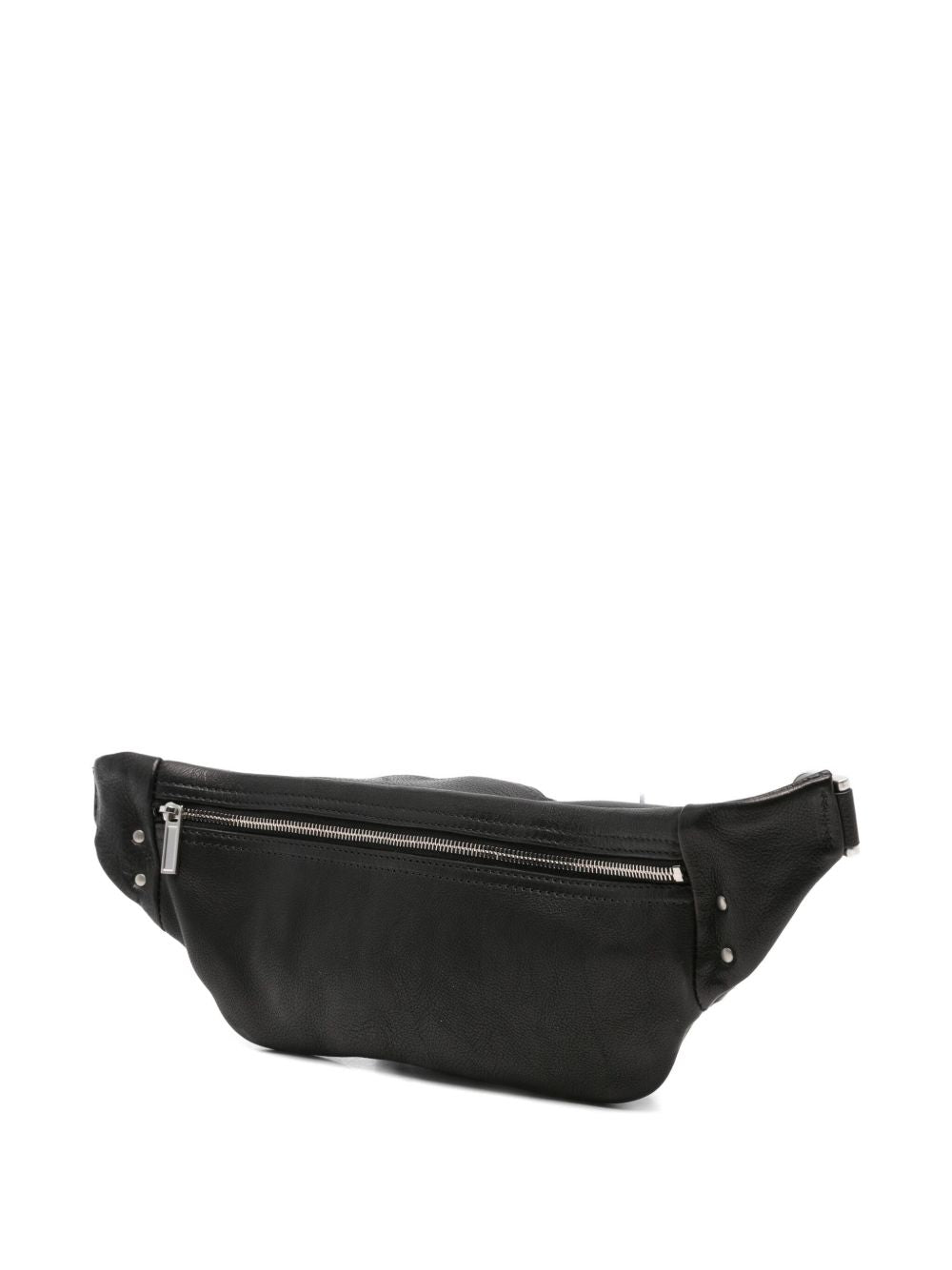 RICK OWENS Mini Leather Bumbag with Double Zip Fastening