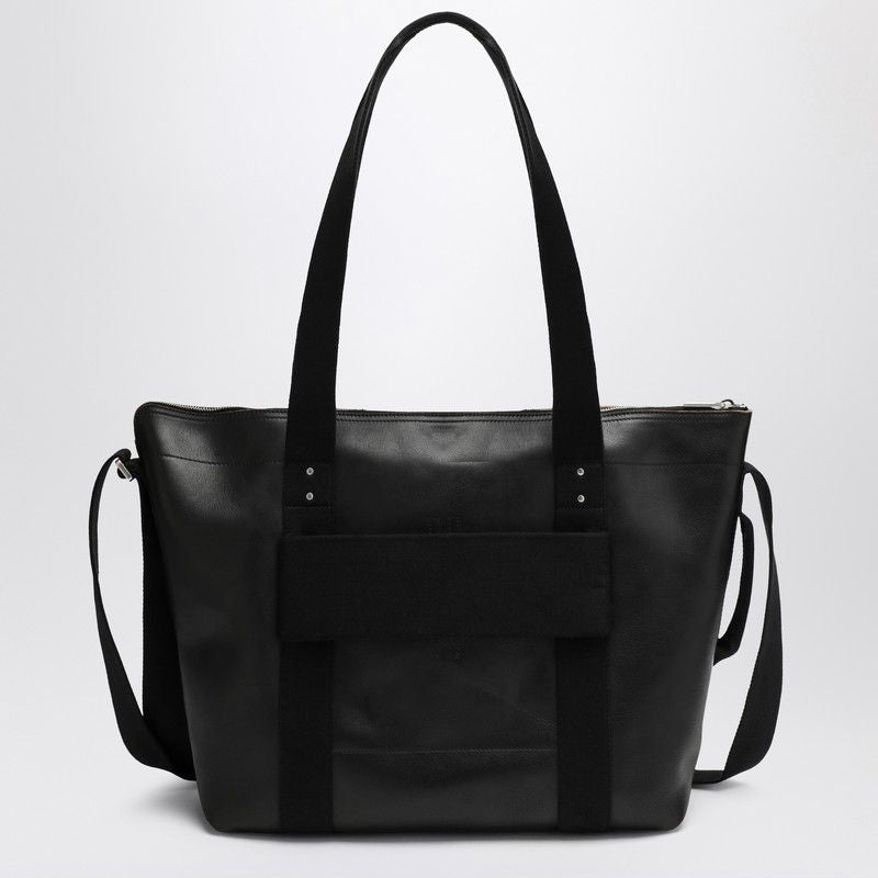 RICK OWENS Leather Trolley Tote Handbag