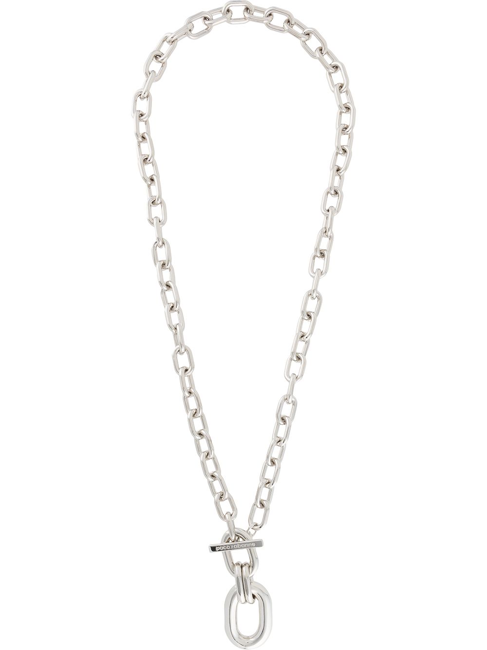 RABANNE Oversized Loop Pendant Necklace on XL Link Chain