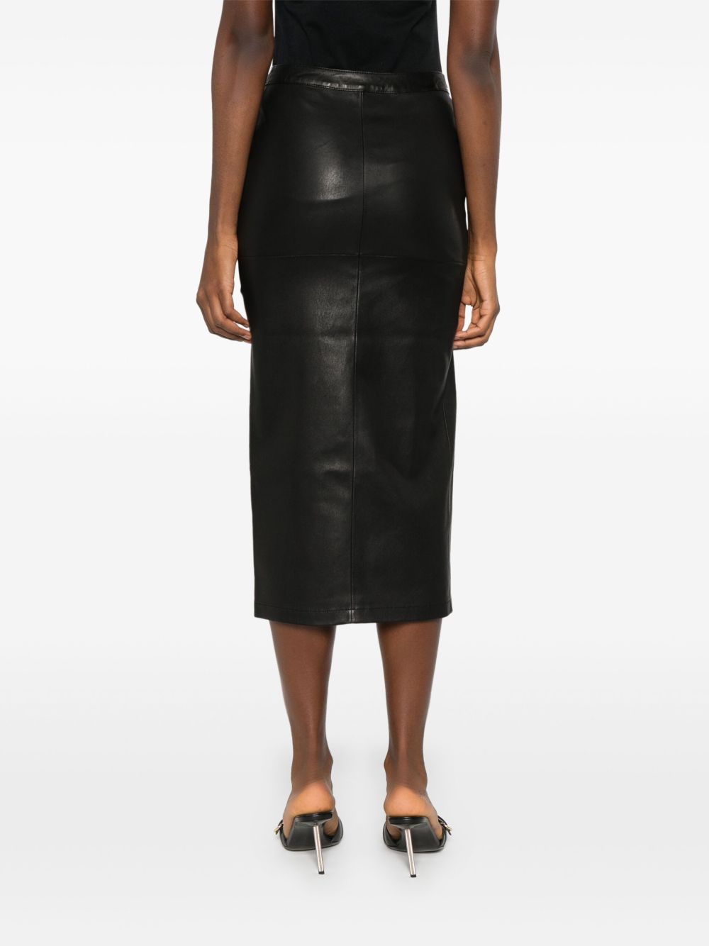 RABANNE Luxe Lambskin Mini Skirt