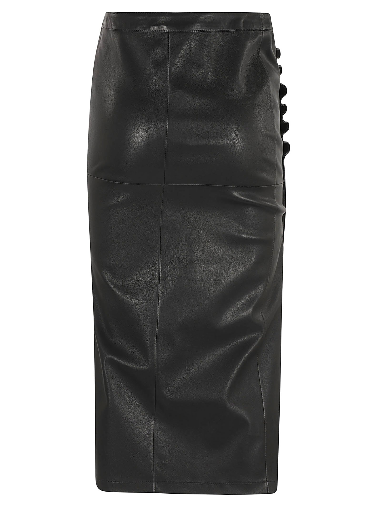 RABANNE Luxe Lambskin Mini Skirt