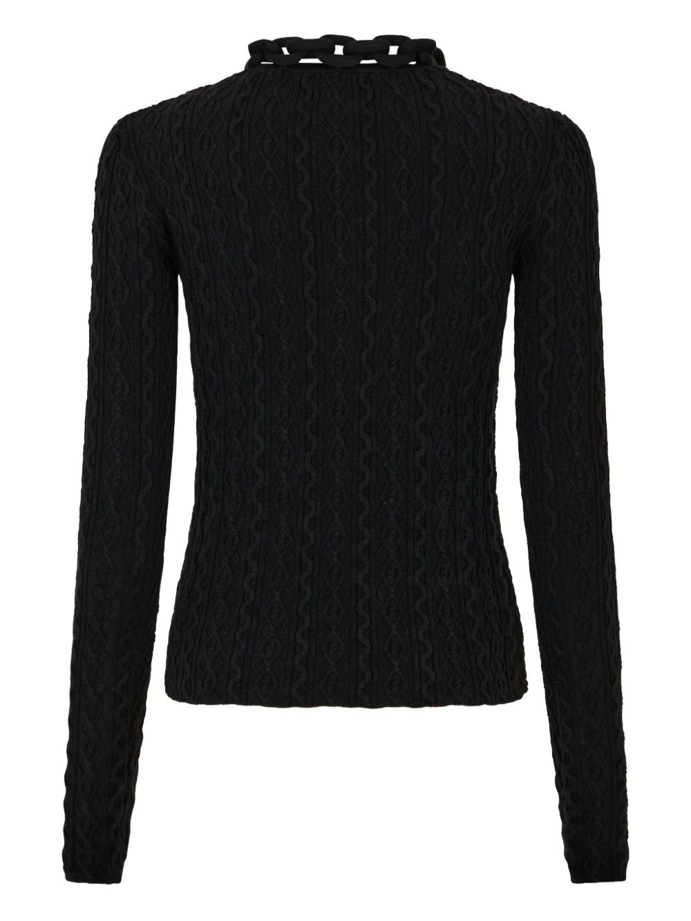 RABANNE Fitted Sweater with XL Link Chain Detail