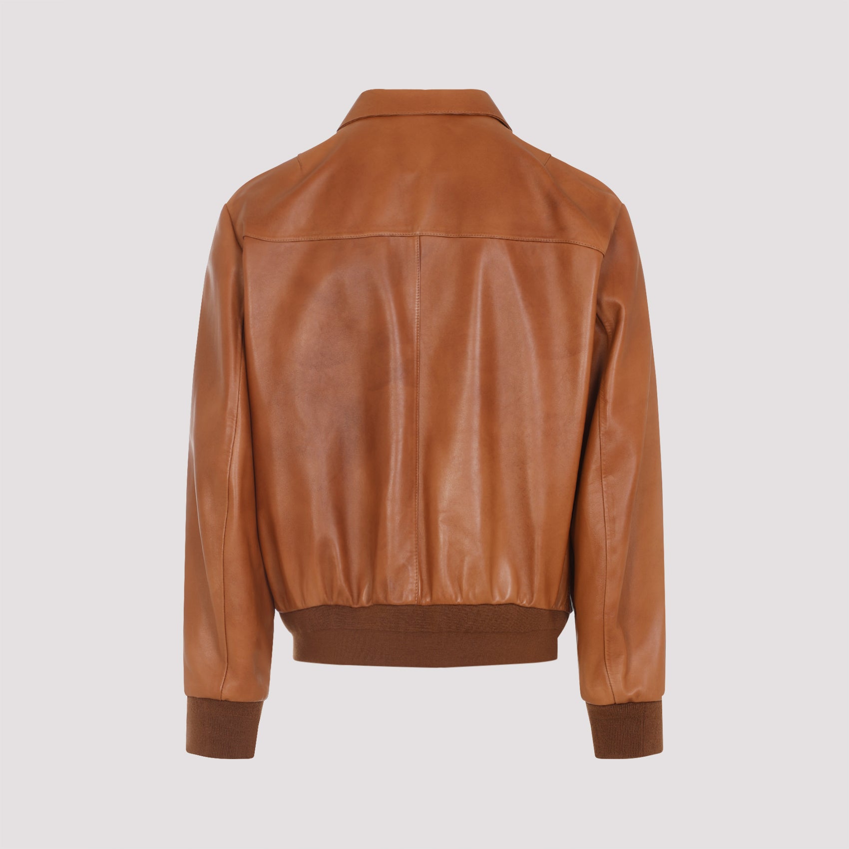 RALPH LAUREN PURPLE LABE Men's Sleek Fit Leather Jacket