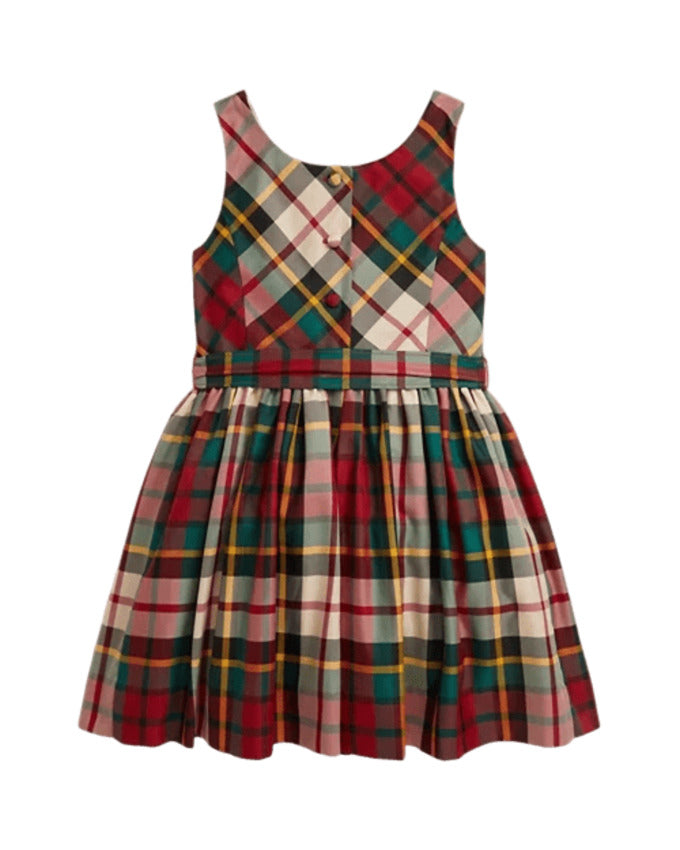 RALPH LAUREN Mini Tartan Dress for Girls