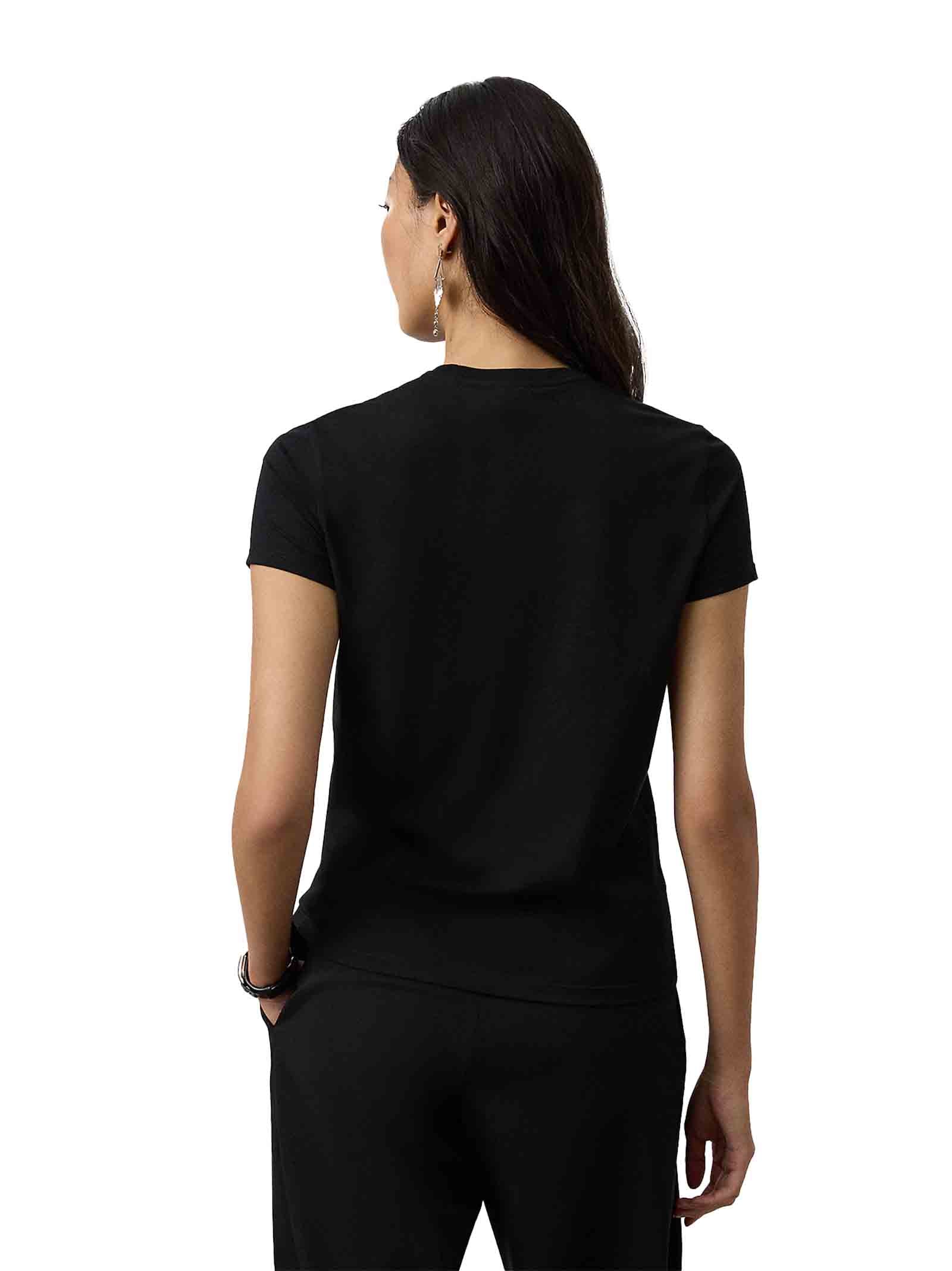 RALPH LAUREN Embroidered Bear Logo T-Shirt for Women - FW25