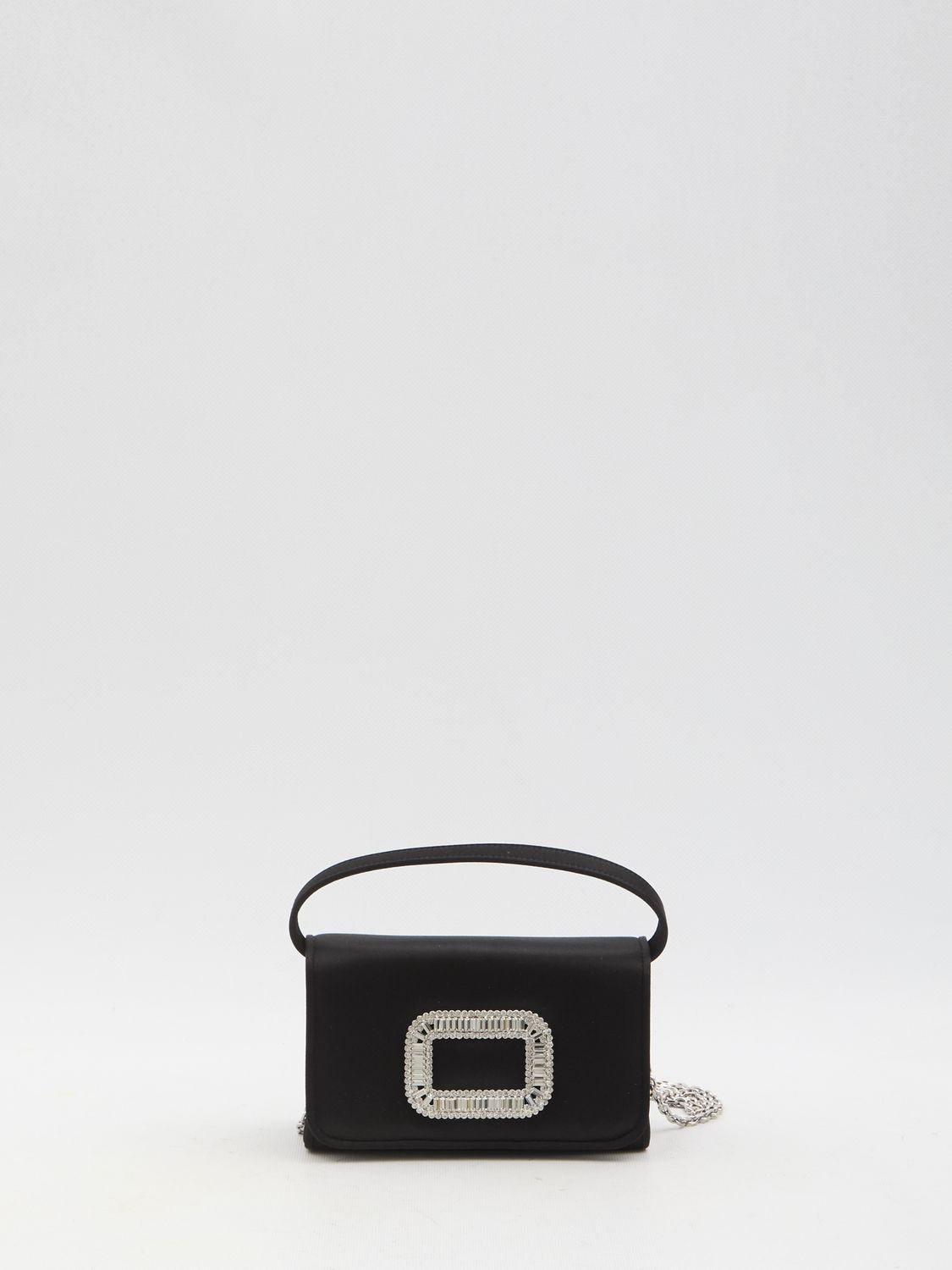 ROGER VIVIER Mini Pilgrim Handbag with Crystal Buckle - SS25
