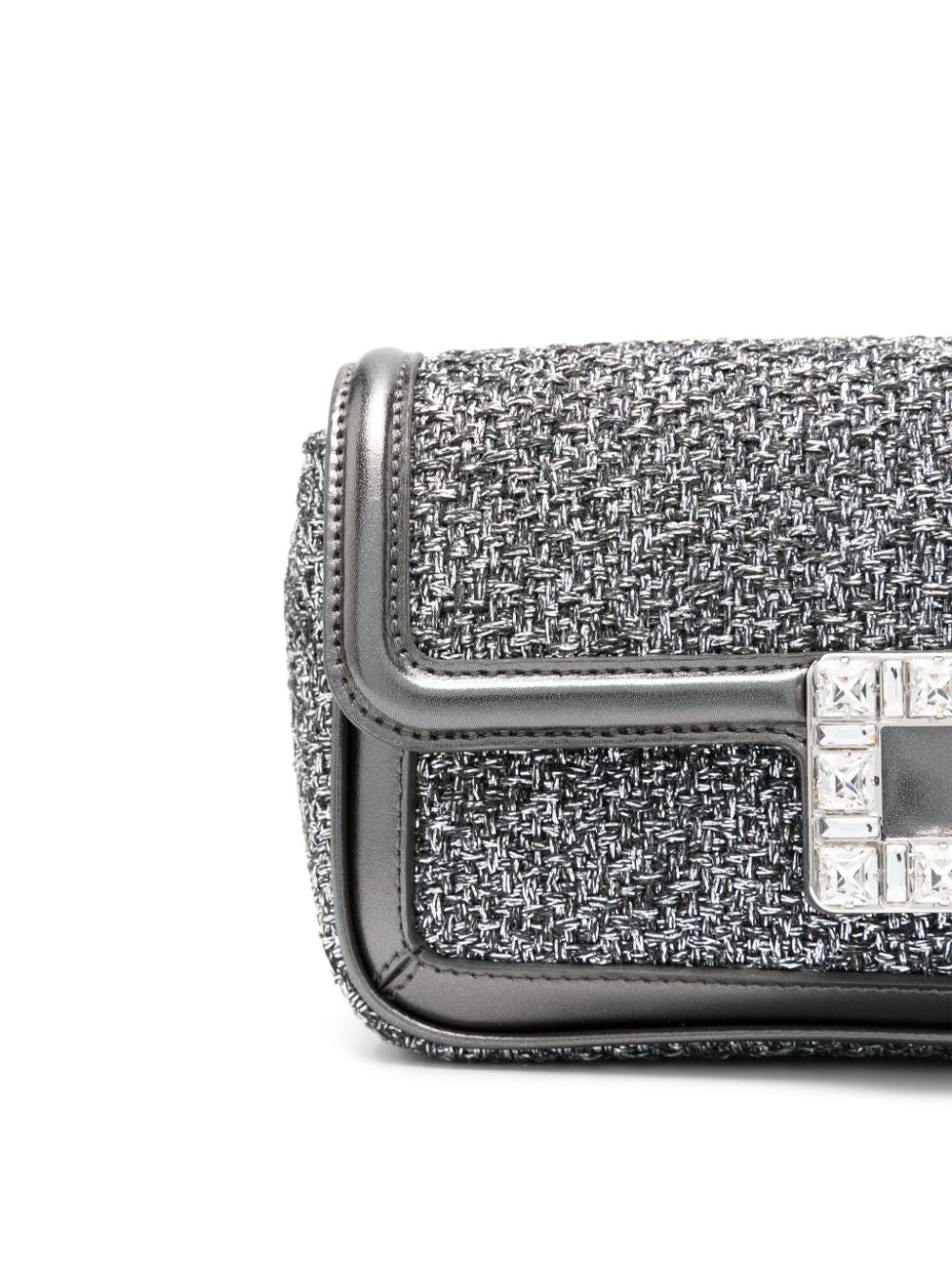 ROGER VIVIER Medium Clutch with Crystal Embellishment