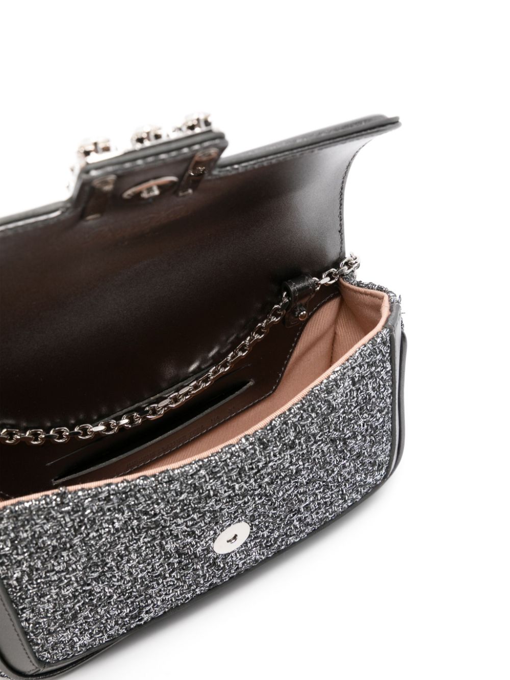 ROGER VIVIER Medium Clutch with Crystal Embellishment