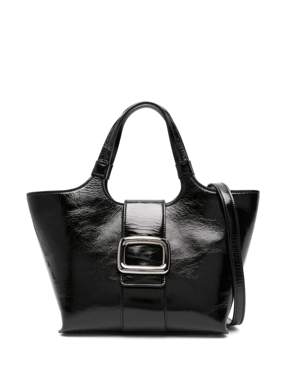 ROGER VIVIER Mini Handbag with Magnetic Strap and Detachable Shoulder Strap