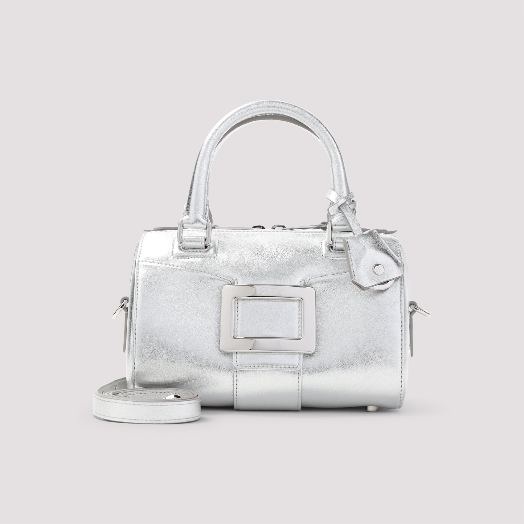 ROGER VIVIER Mini Bowling Handbag with Elegant Bow Detail