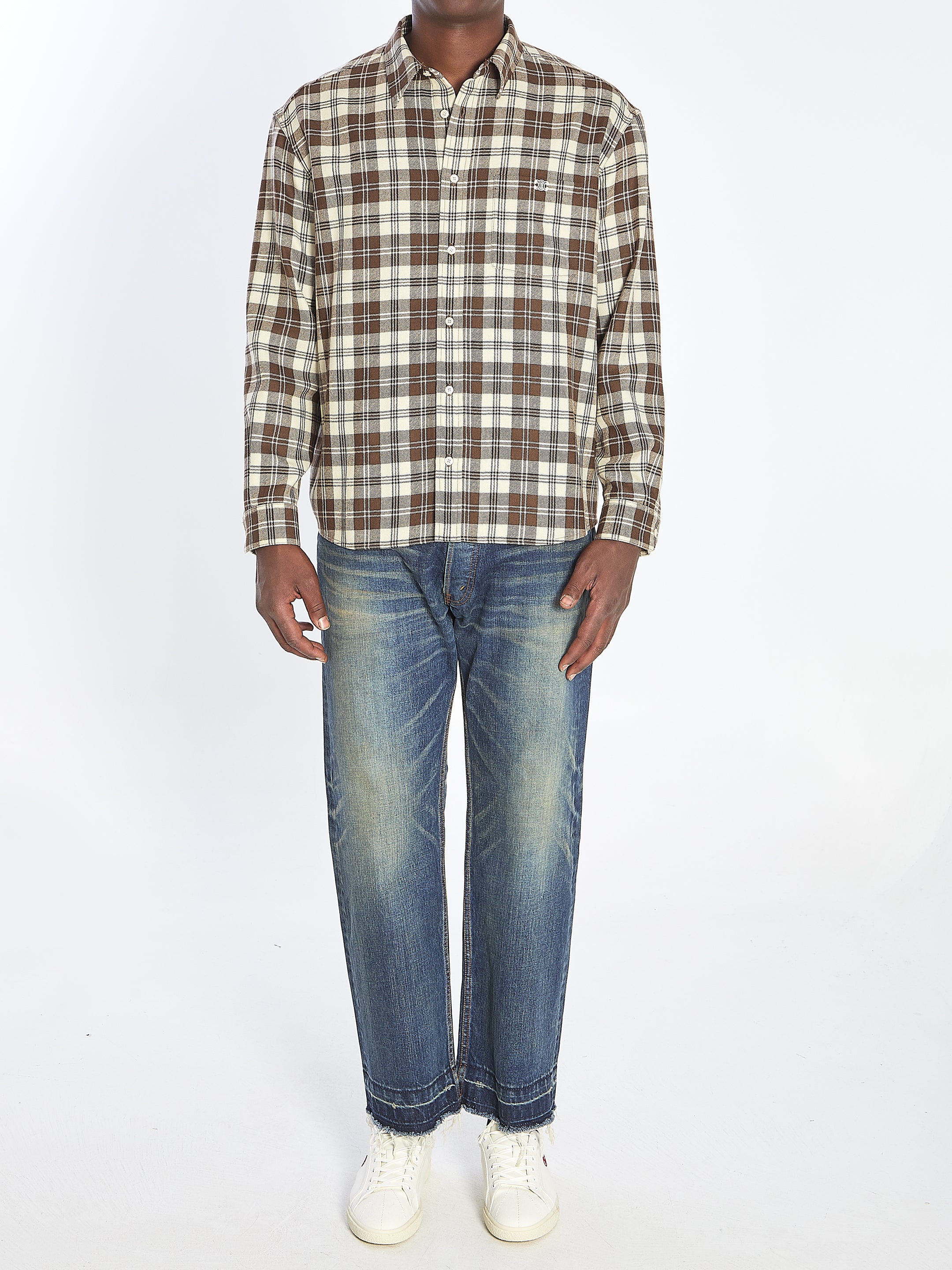 CELINE Relaxed Wool Shirt for Men - FW25 Collection