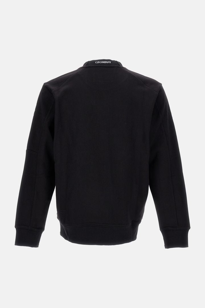 C.P.COMPANY Brushed Cotton Sweatshirt with Lens Detail - FW25