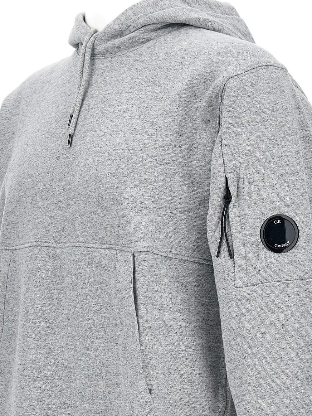 C.P.COMPANY Men's Cotton Hoodie with Signature Lens Detail