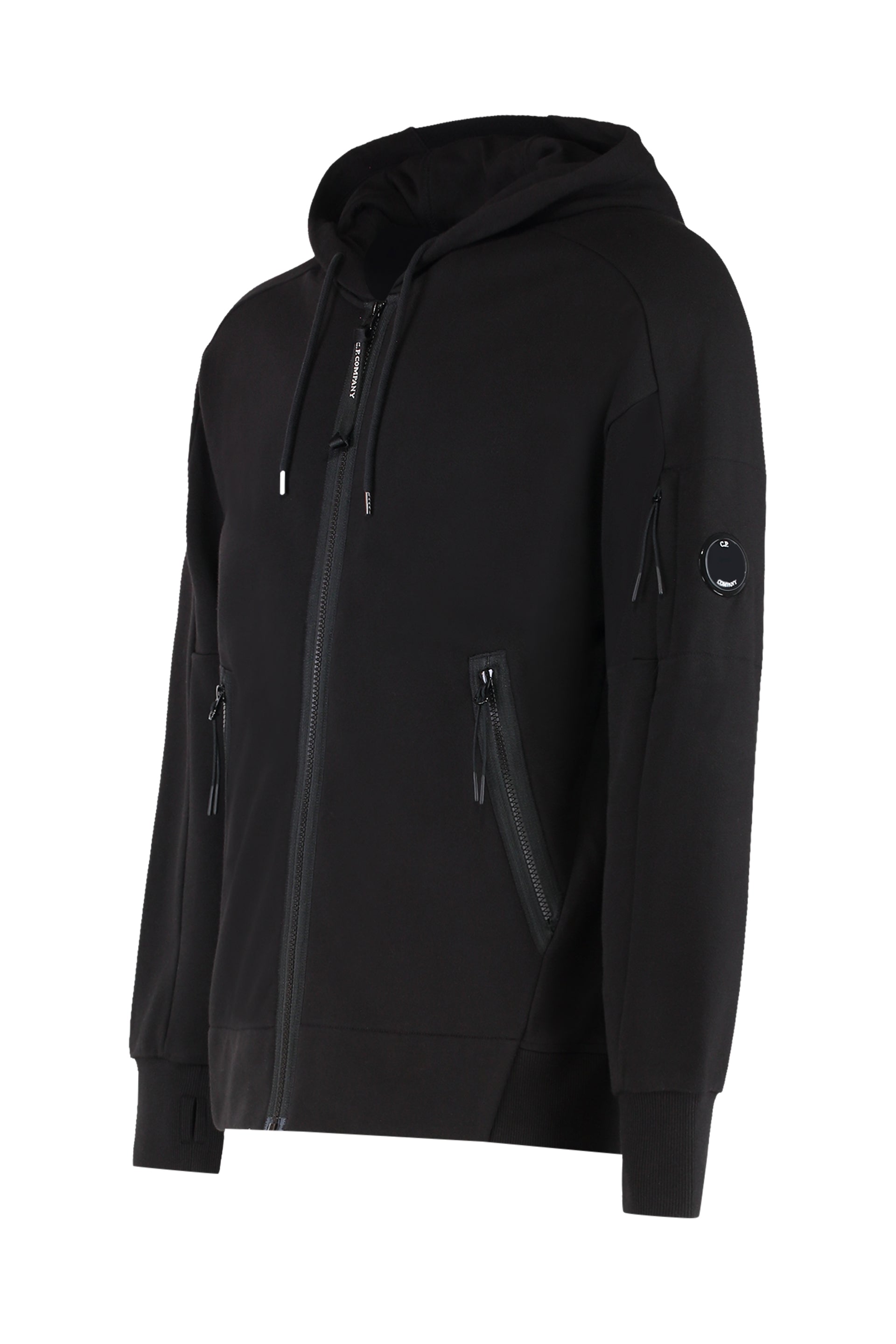 C.P.COMPANY Hooded Sweatshirt in Diagonal Raised Fleece