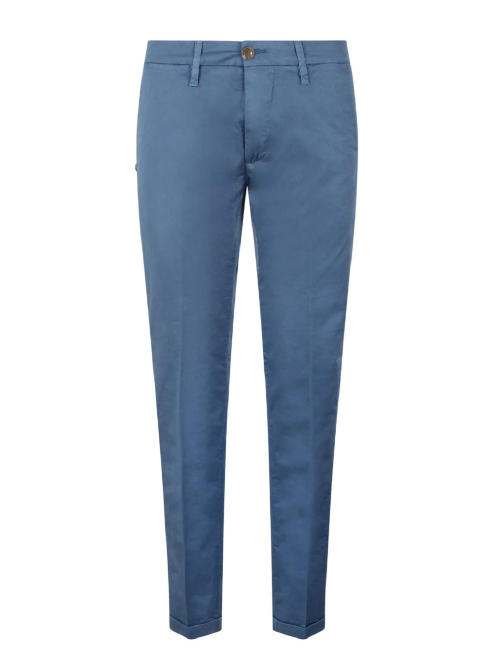 RE-HASH Slim-Fit Chinos with Cuff - Mid Rise
