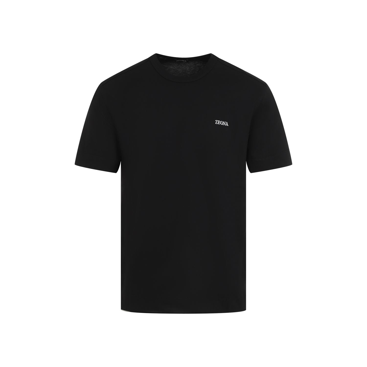 ZEGNA Classic Black Cotton T-Shirt for Men