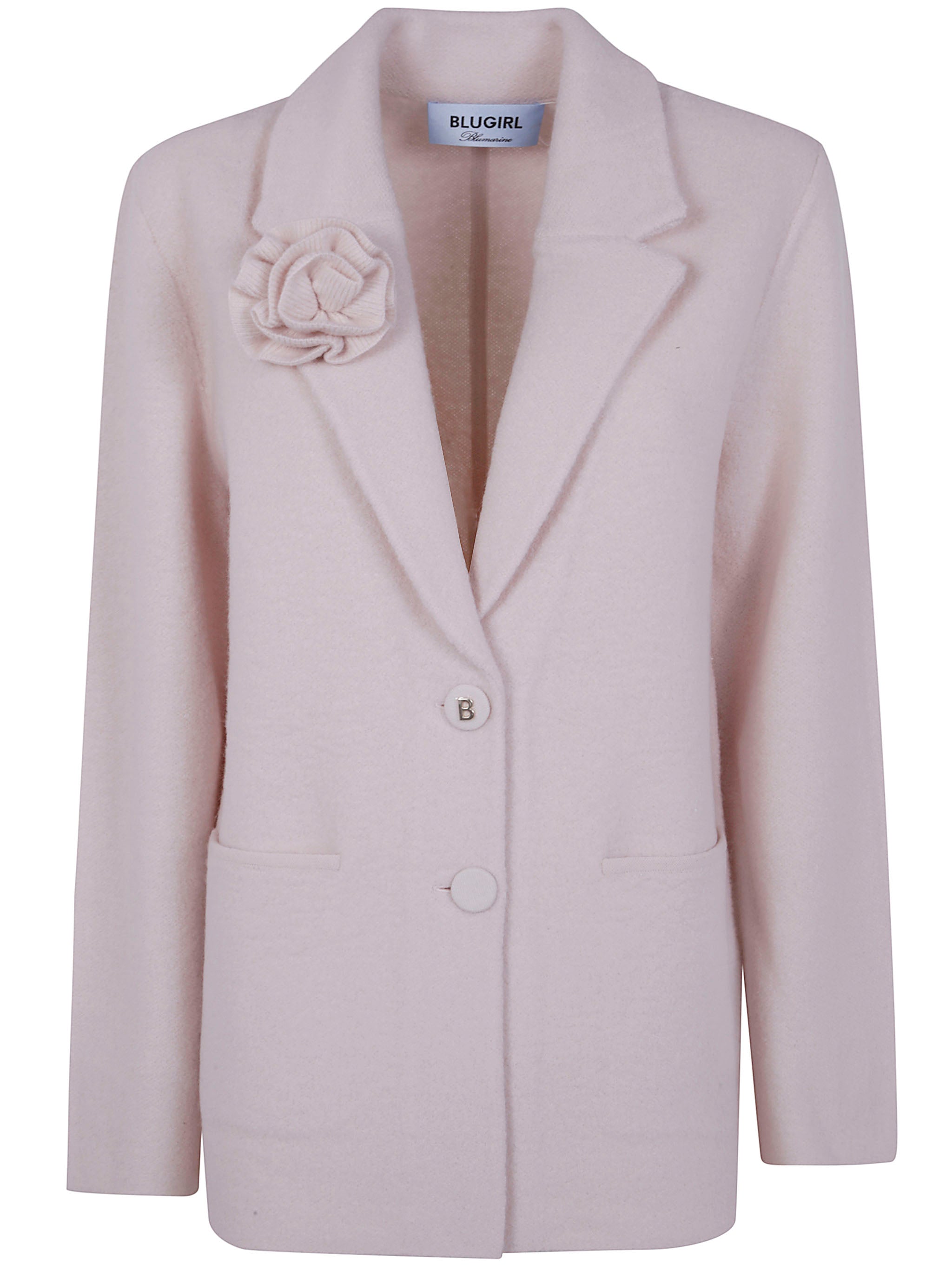 BLUGIRL Oversized Knit Jacquard Jacket for Women