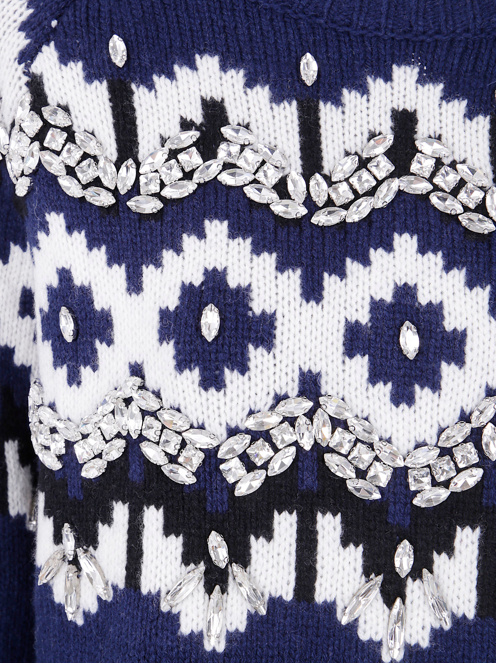 BLUGIRL Norwegian Patch Knit Cardigan for Women