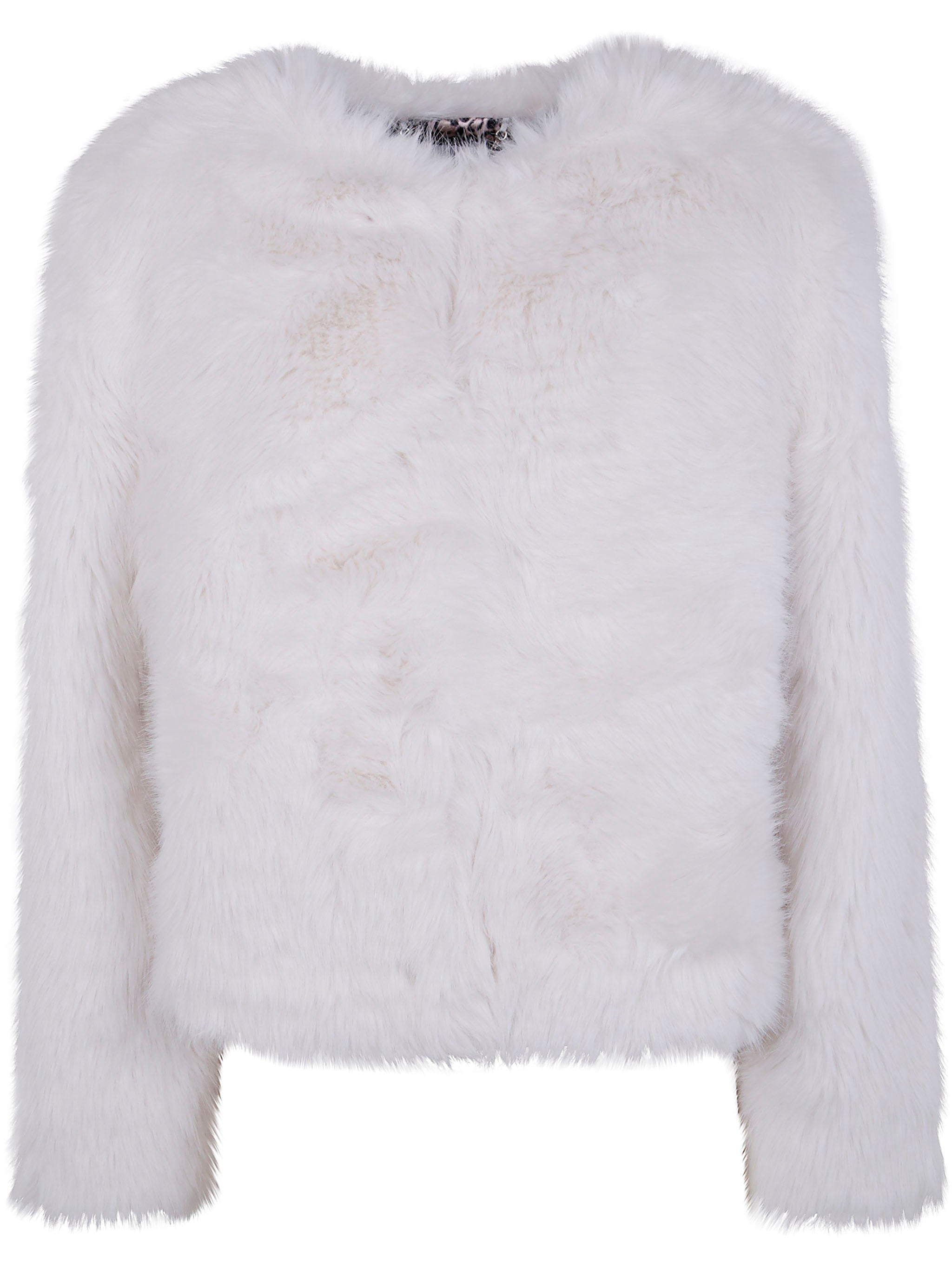 BLUGIRL Women's Mini Faux Fur Short Jacket
