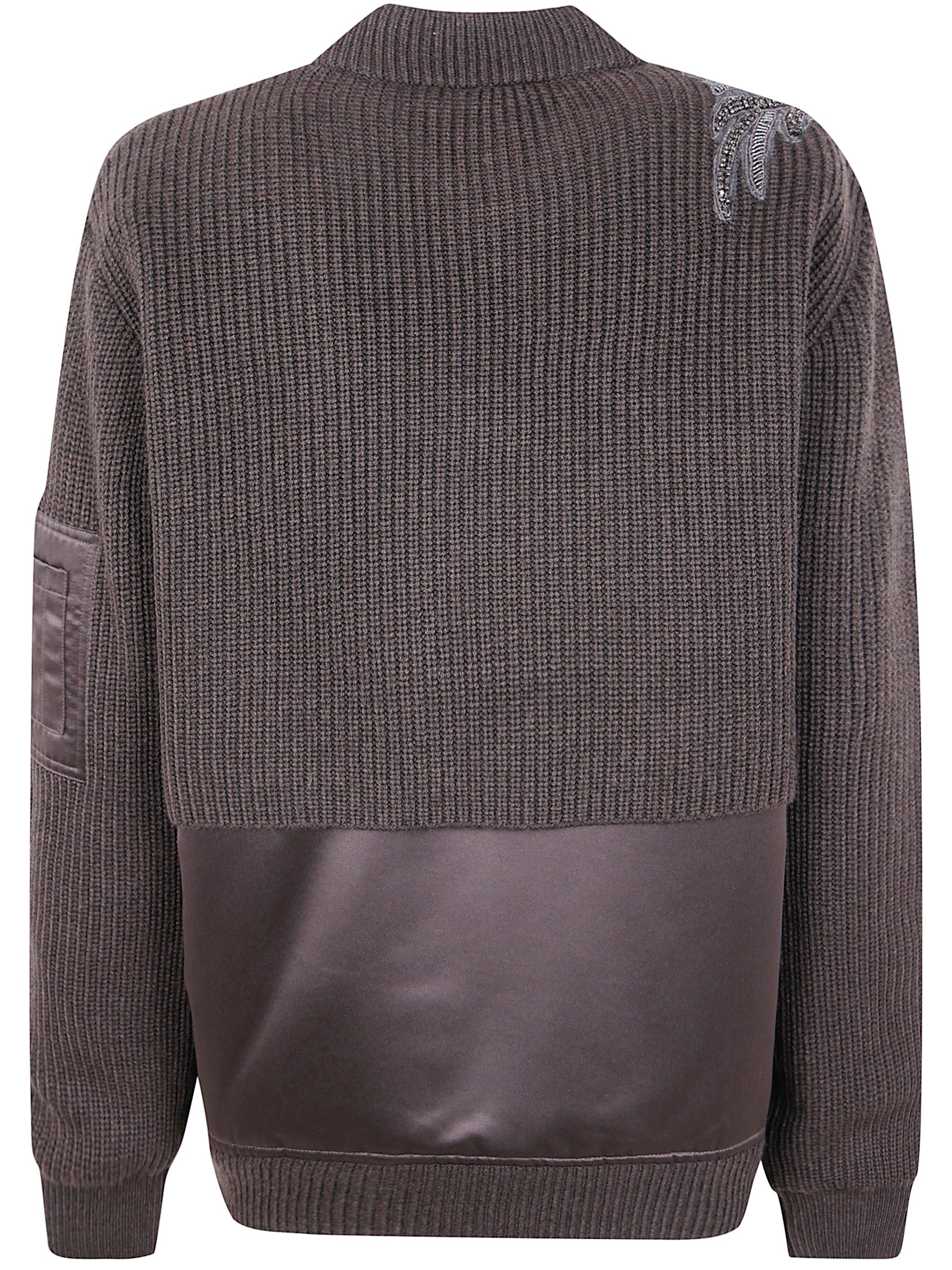 BLUGIRL Women's Blend Wool & Nylon Bomber Jacket